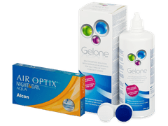 Air Optix Night and Day Aqua (6 lenses) + Gelone Solution 360 ml