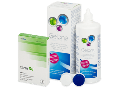 Clear 58 (6 lenses)