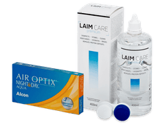 Air Optix Night and Day Aqua (6 lenses) + Laim Care Solution 400 ml