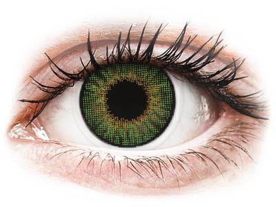 Green contact lenses - natural effect - power - Air Optix