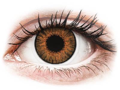 Brown Honey contact lenses - natural effect - power - Air Optix