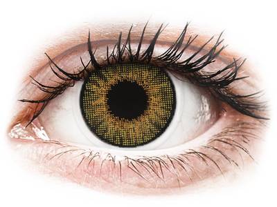 Brown Pure Hazel contact lenses - natural effect - power - Air Optix
