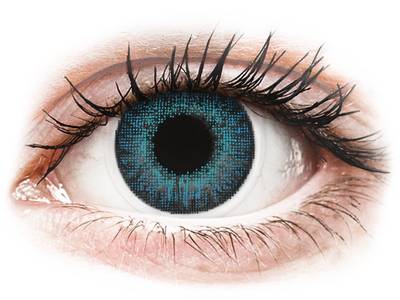 Brilliant Blue contact lenses - natural effect - power - Air Optix