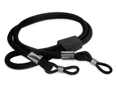 Black strap for glasses
