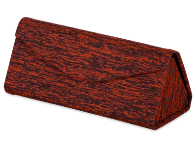 Red case for glasses - Brindle