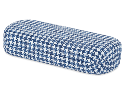 Glasses case - Rooster blue & white