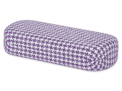 Glasses case - Rooster purple & white