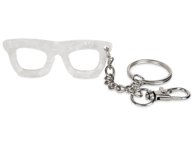 Crullé keyring - white