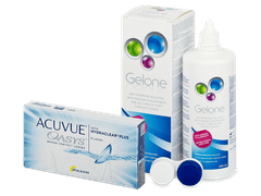 Acuvue Oasys (6 lenses) + Gelone Solution 360 ml