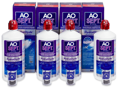 AO SEPT PLUS HydraGlyde Solution 4x 360 ml